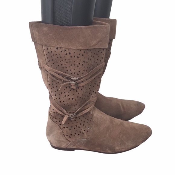 Steve Madden Leather Suede Women’s Boots Size 6.5 - Picture 6 of 11